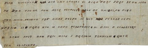 The whole ciphertext. It's hard to read.